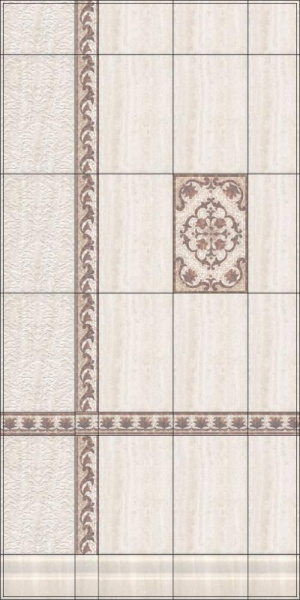 Бордюр Kerama Marazzi 25х4 Пантеон беж светлый BOA004