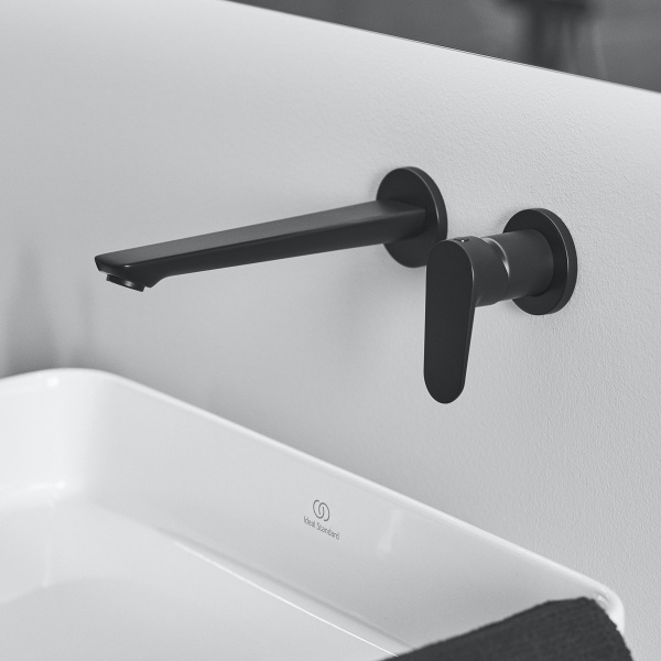 Настенный смеситель для умывальника Ideal Standard CERAFINE O, черный, BD133XG