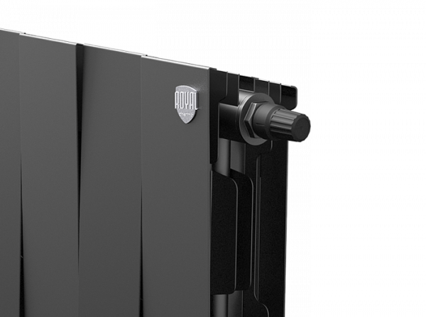 Радиатор биметаллический Royal Thermo PianoForte 200 /Noir Sable VDR - 14 секций, черный графитовый,