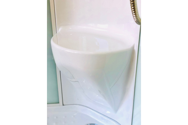 Гидромассажный бокс Royal Bath 100х100х217, белое/рифленое стекло, хромированный профиль, RB 100HK7-