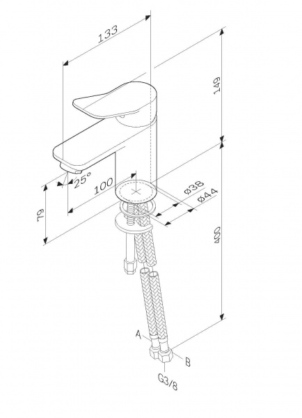 Смеситель для раковины AM.PM X-Joy, F85A02122