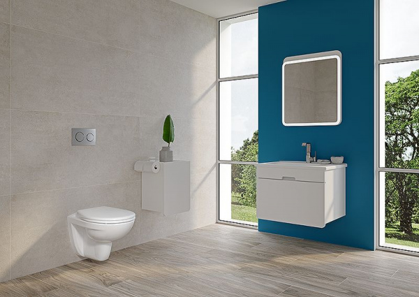Комплект унитаза с инсталляцией Vitra Normus с крышкой дюропласт и клавишей слива белой, 9773B003-72