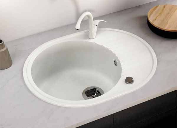 Мойка для кухни кварцевая Tolero Classic R-122