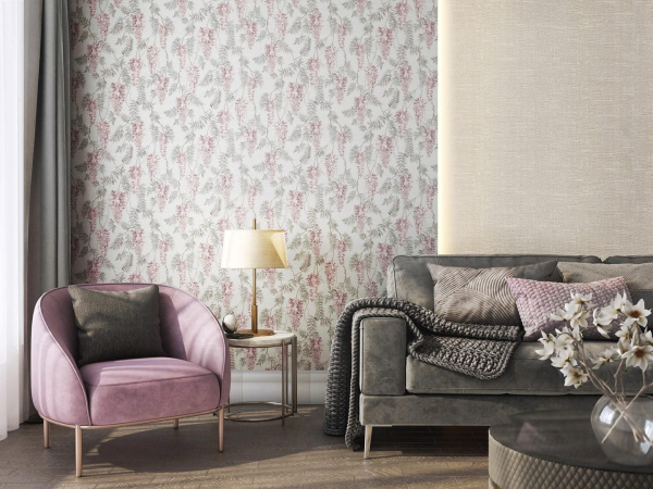 Обои виниловые Kerama Marazzi Эдем фон, серый, KM5807