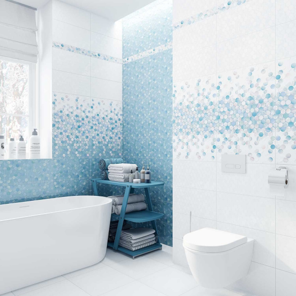 Керамическая плитка настенная Alma Ceramica рельефная Болле / Bolle 249*500, TWU09BOL606