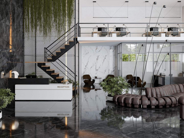 Керамогранит Dogma Project Antibacterial Marquina Dark Soft Rettificato 600x1200, DPA601206