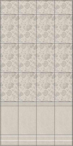 Плитка керамическая настенная Kerama Marazzi Сады Сабатини беж 25x40, 6390