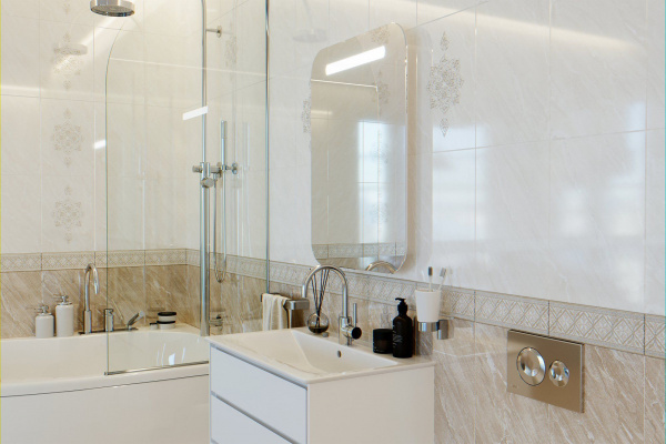 Керамическая плитка настенная Global Tile Гестия / Gestia Беж. 27x40, 9GE0001TG