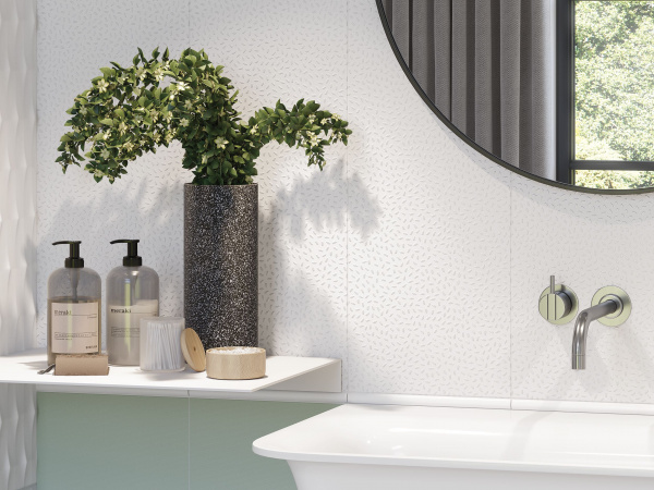 Настенная вставка Meissen Keramik Trendy  белый 25x75 TY2U052