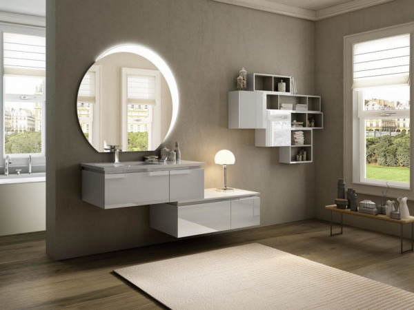 Тумба подвесная для раковины Cezares AVRIL 100х45х30, 54402 Rovere scuro Soft