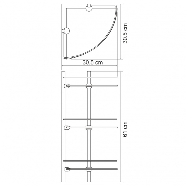Полка WasserKRAFT Ammer К-7000, K-3733