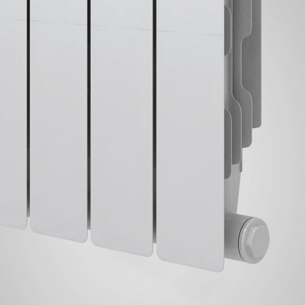 Радиатор биметаллический Royal Thermo Revolution Bimetall 350 - 8 секций, белый, RTRB35008