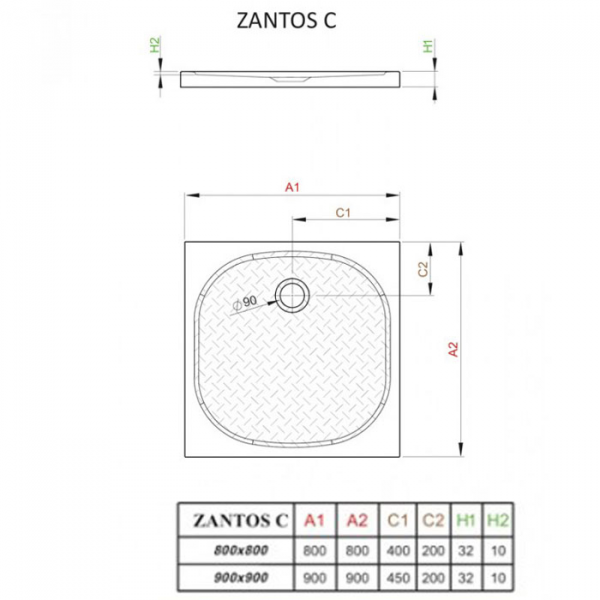 Душевой поддон Radaway Zantos