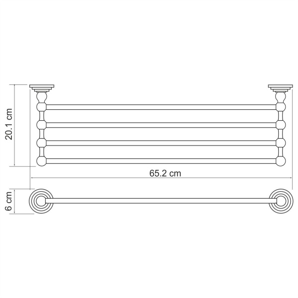 Полка WasserKRAFT Ammer K-7000, K-7011