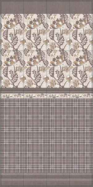 Бордюр Kerama Marazzi 25х5,5 Багет Трокадеро коричневый BLE004
