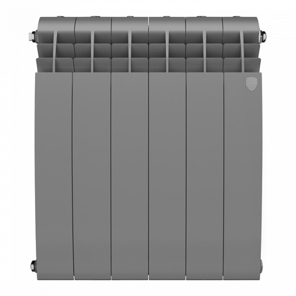 Радиатор биметаллический Royal Thermo BiLiner 500 /Silver Satin - 6 секций, серебристый, RTBSS50006