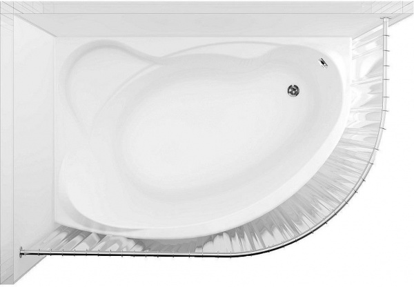 Карниз для ванны Aquanet Jersey полукруглый 170х90