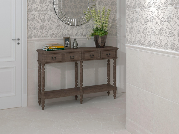 Бордюр багет Kerama Marazzi Сады Сабатини беж 25x5,5, BLE014
