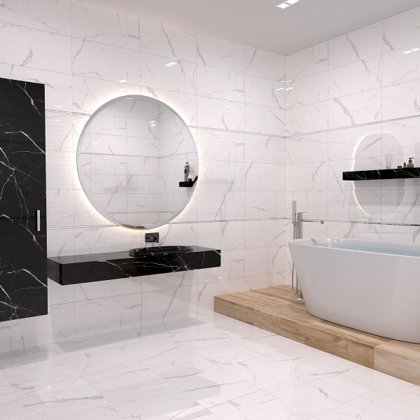 Керамическая плитка настенная Eurotile Ceramica Statuario white 30*60