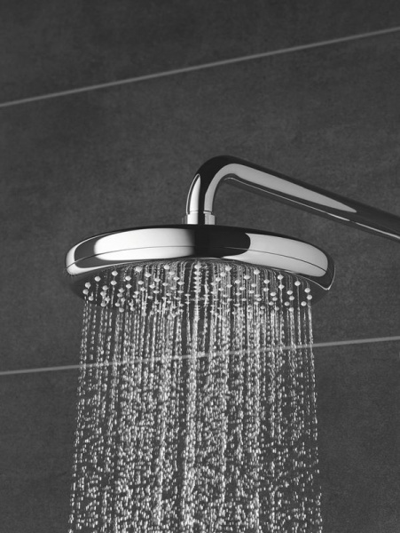 Верхний душ с душевым кронштейном Grohe Tempesta 210, хром, 26412000