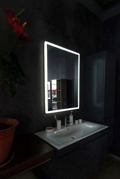 Зеркало Aqua de Marco Сиена 80*90 см, с LED-подсветкой, сенсорный выключатель, Sien80/90