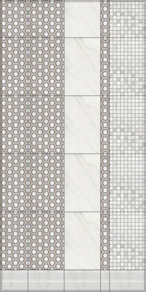 Плитка настенная Kerama Marazzi 25*40 Гран Пале беж панель 6353