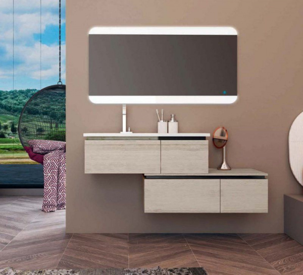 Зеркало Cezares со встроенной LED подсветкой touch system, 80x70, 45007