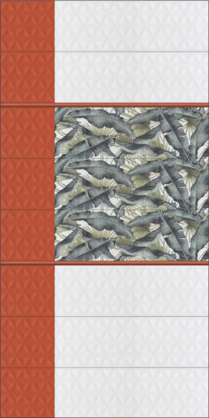 Плитка настенная Kerama Marazzi Диагональ красный структура 25x75, 12120R