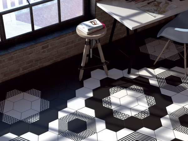 Плитка Kerama Marazzi 20х23,1 Буранелли черный 23001