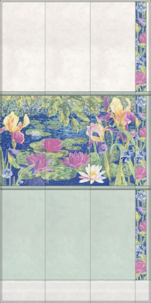 Бордюр Kerama Marazzi 30х7,2 Сад Моне HGD\A95\11000RL