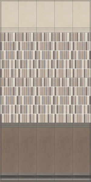 Бордюр Багет Kerama Marazzi Параллель беж светлый 20x5, BLB034