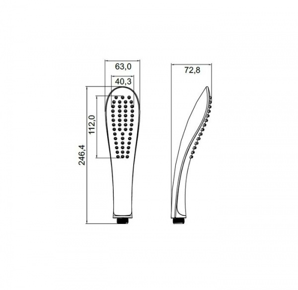 Лейка 1 режимная IDDIS, 0201F00I18