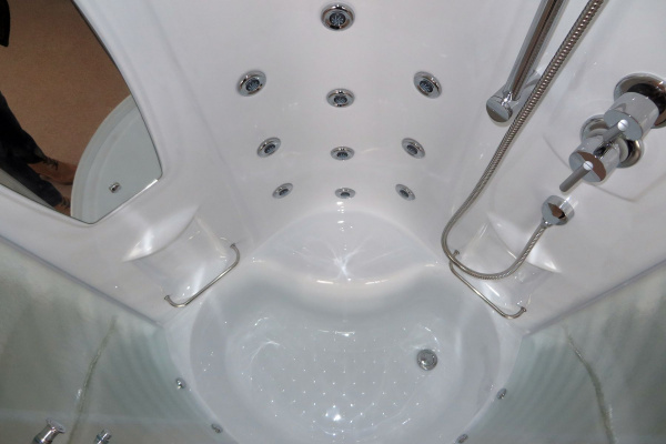 Гидромассажный бокс Royal Bath 90х90х217, прозрачное стекло, белый профиль, RB 90NRW-T