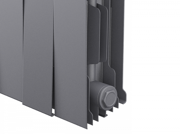 Радиатор биметаллический Royal Thermo PianoForte 200 /Silver Satin - 12 секций, серебристый, RTPSS20