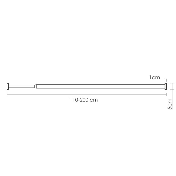 Карниз для ванной WasserKRAFT Kammel SC-831120, SC-831120