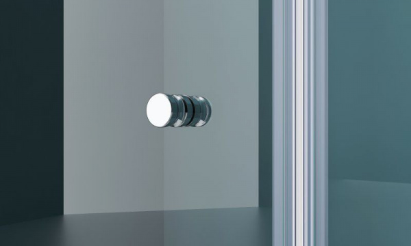 Душевая дверь BelBagno 1350x1950, прозрачное стекло, хромированный профиль, ETNA-B-11-80+60-C-Cr
