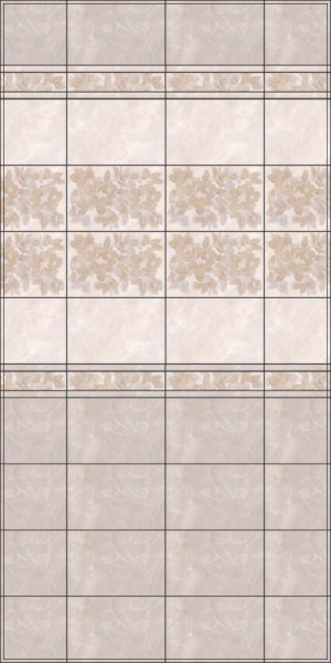 Бордюр 20х5 Багет Баккара беж темный BLB023