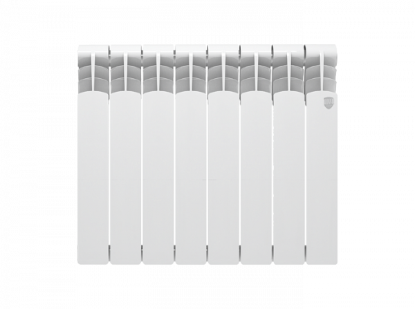 Радиатор биметаллический Royal Thermo Revolution Bimetall 500 2.0 – 8 секций, белый, RTRB250008