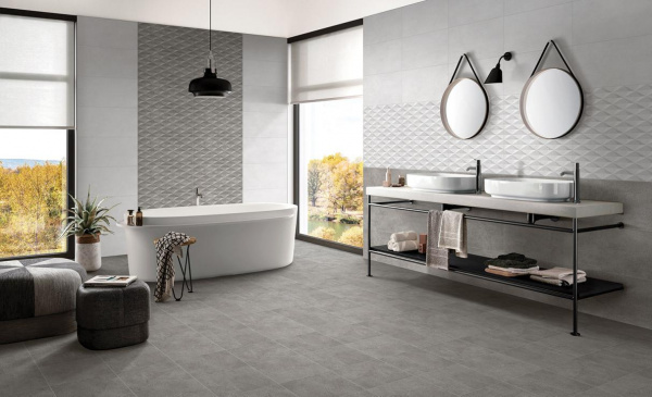 Керамическая плитка настенная Cube Ceramica Urban Geo Gris 30*60