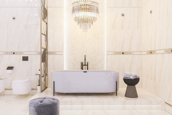 Бордюр Eurotile Ceramica ARTEMIS 361 9.5*30 (полоса)