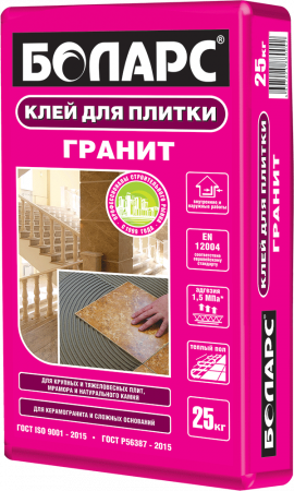 Клей для плитки Боларс ГРАНИТ 25 кг