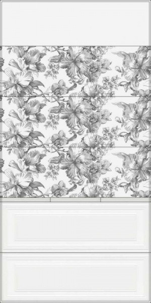 Плитка керамическая настенная Kerama Marazzi Монфорте розовый панель 40x120, 14007R