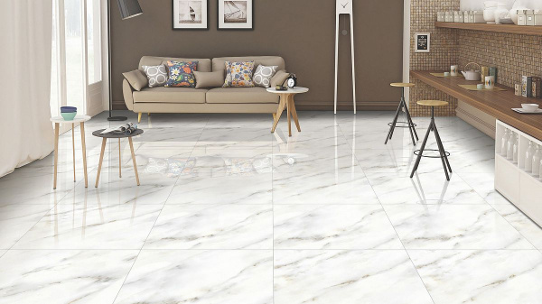 Керамогранит Azario Павоназа Вайт 60*60 glossy, E103082160G