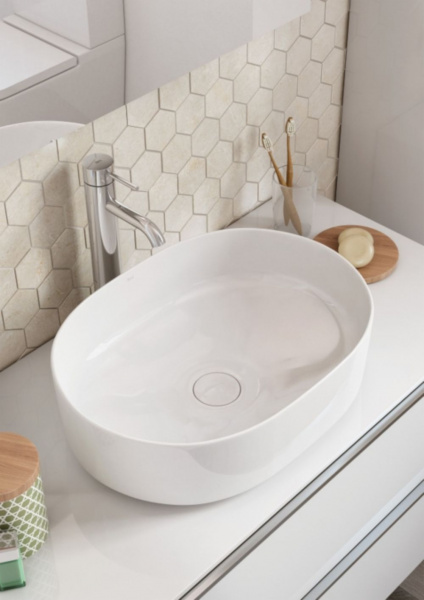 Раковина Roca INSPIRA ROUND накладная 500х370х140 мм, круглая, 7.3275.2.000.0