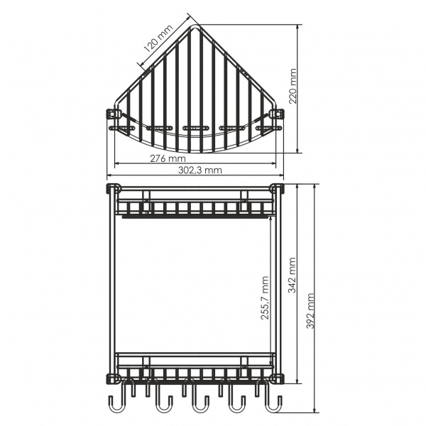 Полка WasserKRAFT , K-1222