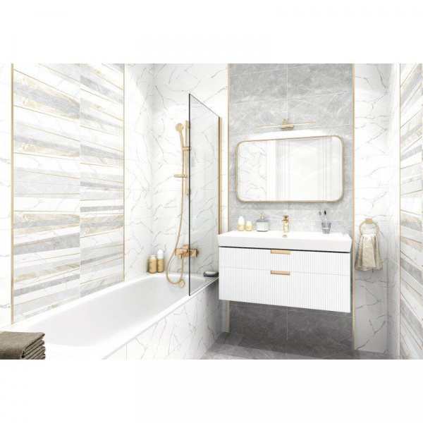 Керамическая плитка настенная AltaCera Элементо Каррара белый / Elemento Bianco Carrara 250*500*9, W