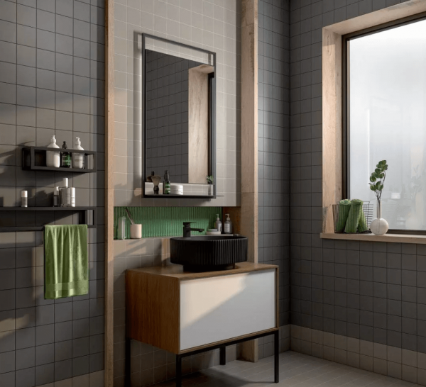 Керамогранит Kerama Marazzi Агуста черный натуральный 30,1х30,1 из 36 част., 21057