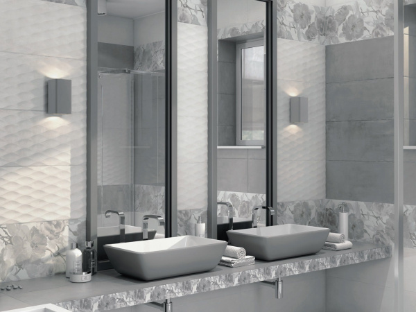 Плитка керамическая Kerama Marazzi Беневенто серый светлый структура 30х89,5 13023R