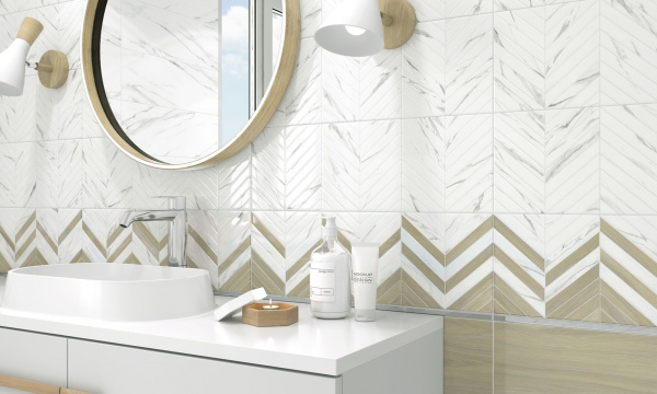 Керамическая плитка настенная Alma Ceramica рельефная Токио / Tokio 200*600*8, TWU11TOK014
