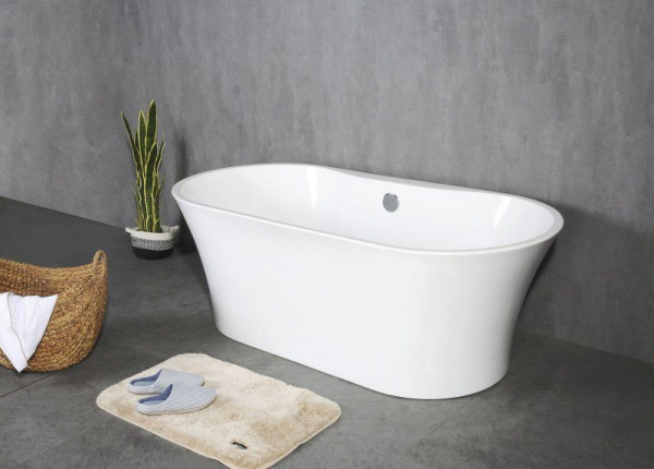Ванна акриловая BelBagno 170*79 см, белая, BB201-1700-800